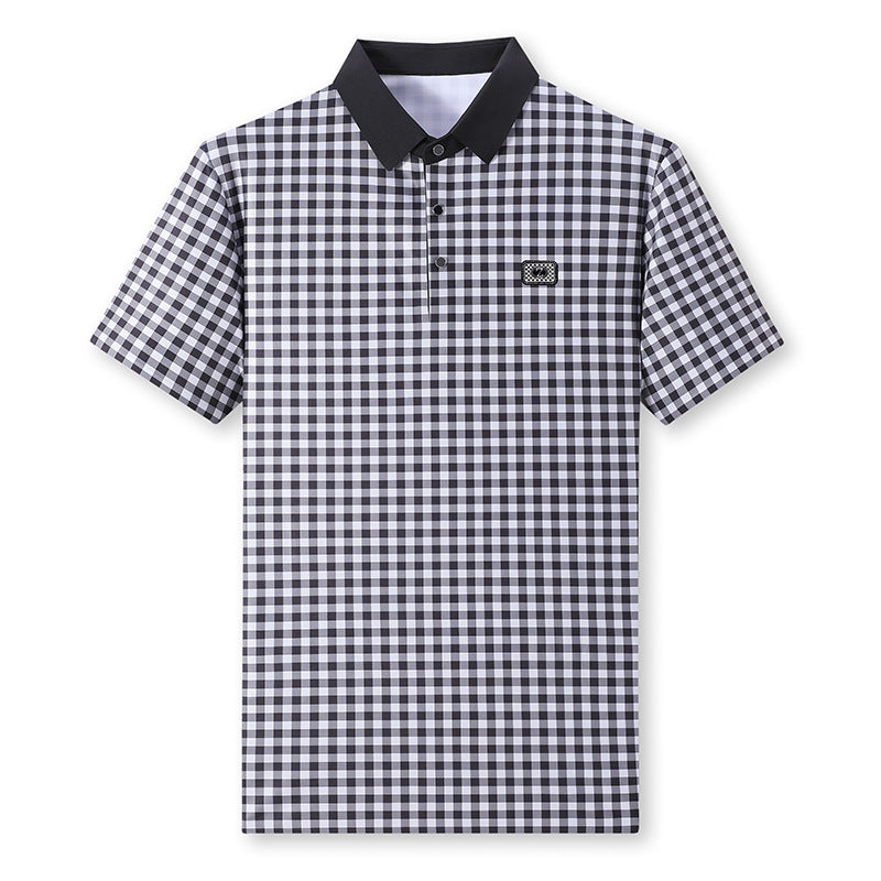Herren Poloshirt Karomuster Elegant Berlin