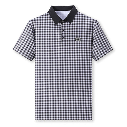 Herren Poloshirt Karomuster Elegant Berlin