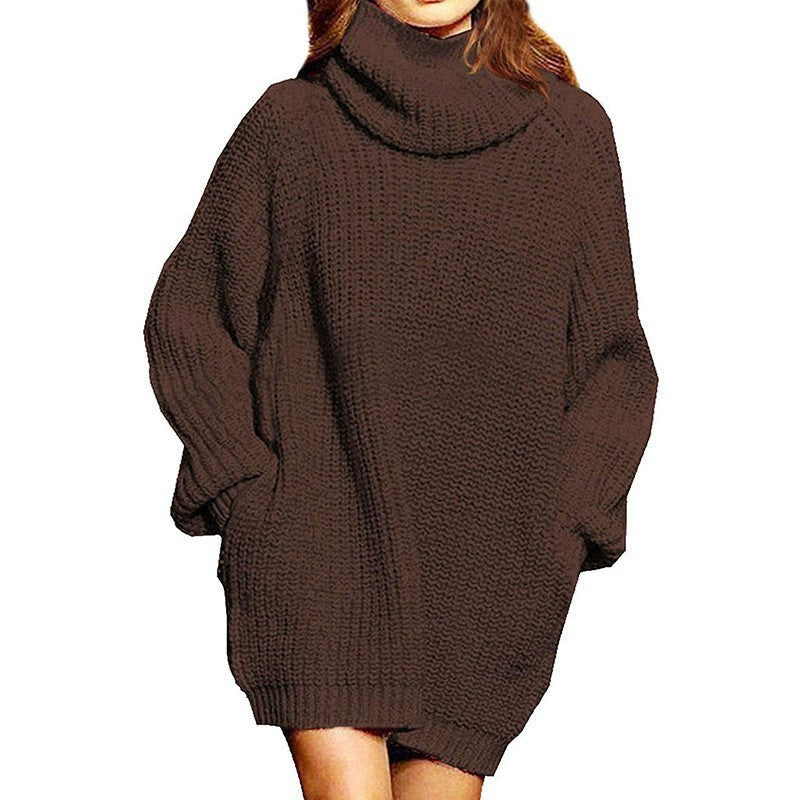 Damen Strickpullover Oversized Großkragen Modern - BerlinGlamour