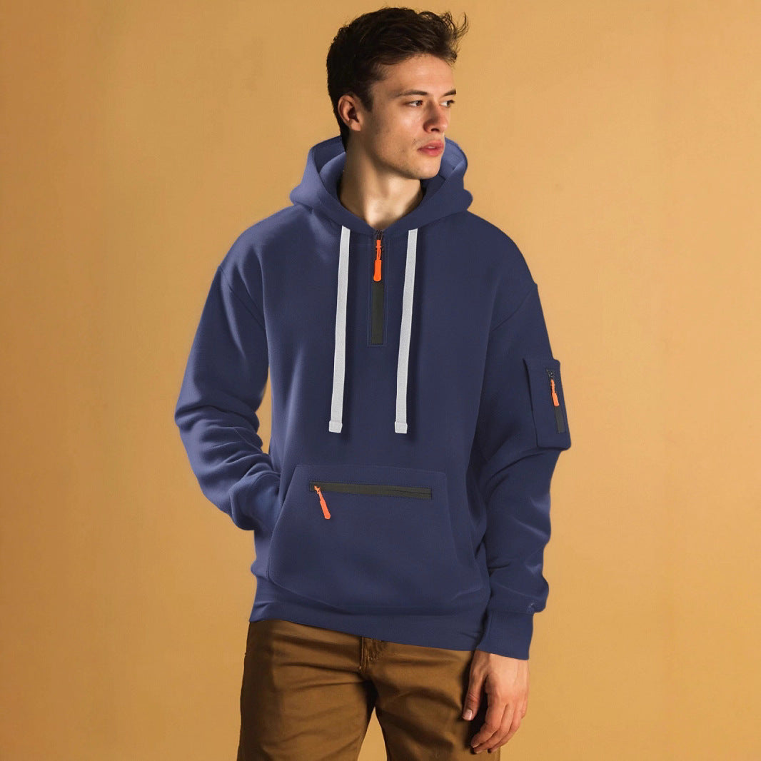 Herren Kapuzenpullover Modern Reißverschluss Trendig