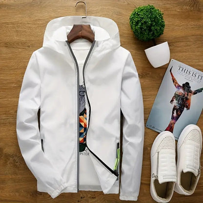 Herren Funktionsjacke Leicht Reflektierend Sportlich