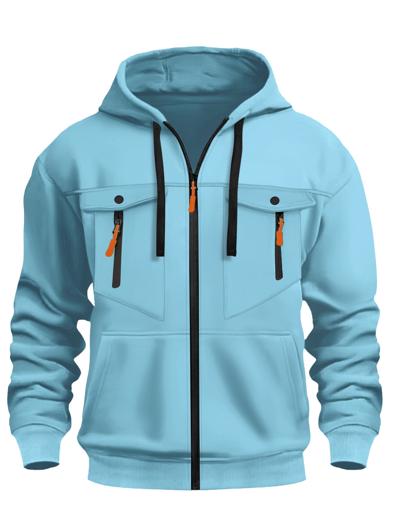 Herren Outdoor-Jacke Wasserdicht mit Reißverschlusstaschen Funktionell