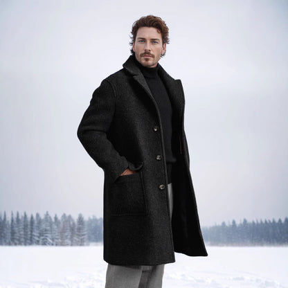 Herren Longcoat Eleganter Zeitloser Mantel Berlin