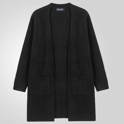 Herren Strickcardigan Groß Größe Tiefes V modernes Design