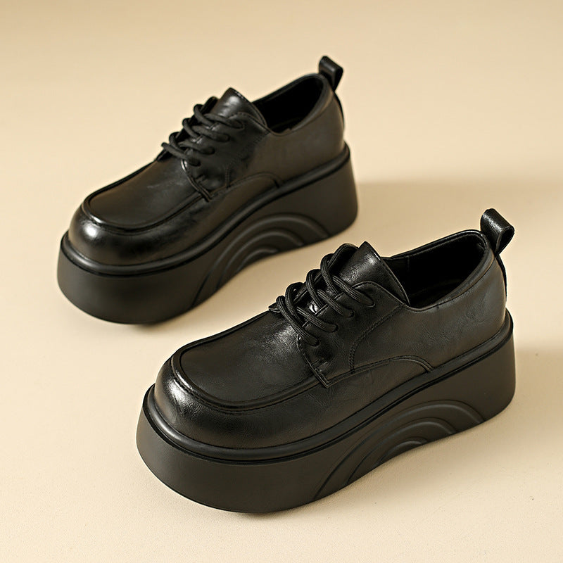 Damen Plateau Sneaker Chunky Kunstleder Schuhe Hoch