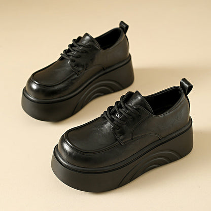 Damen Plateau Sneaker Chunky Kunstleder Schuhe Hoch
