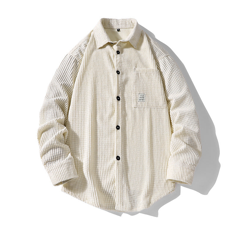Herren Hemdjacke Strukturiert Gemütlich Modern