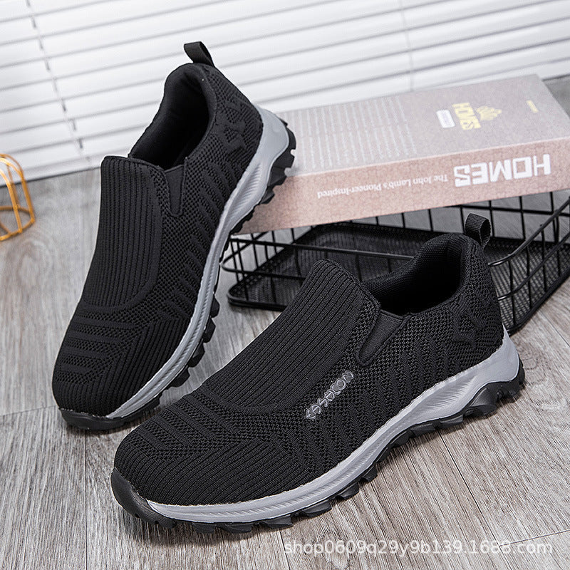 Damen Laufschuhe Bequem Atmungsaktiv Slip-On Sneaker Sport