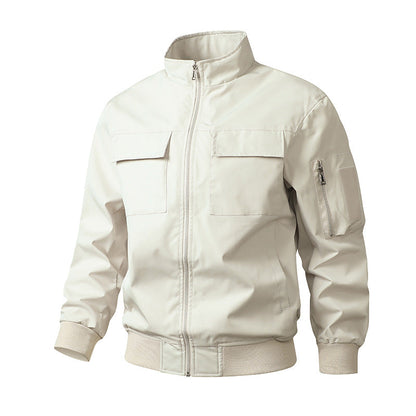 Herren Outdoor Jacke Winddicht Mit Taschen Funktionell