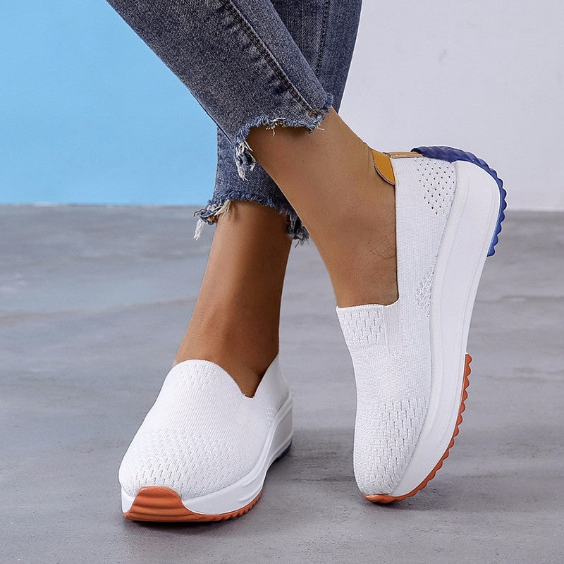 Damen Sneaker Leicht Bequem Slip-On Schuhe - BerlinGlamour