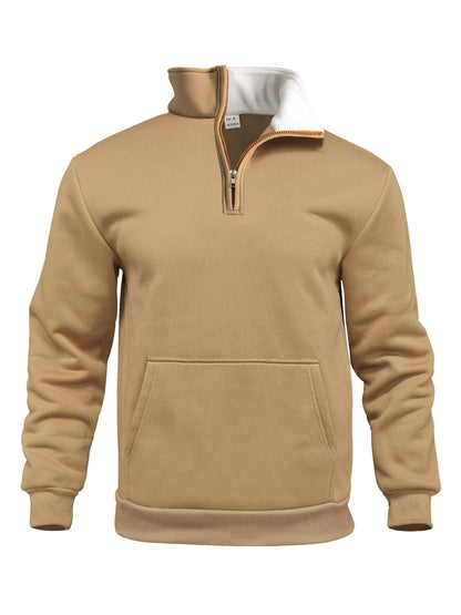 Herren Sweatpullover Sportlich mit Kängurutasche Modern