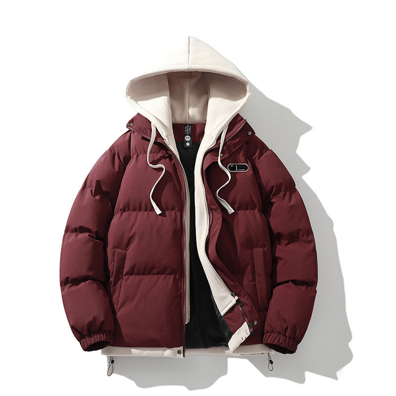 Herren Winterjacke Pufferjacke Abnehmbar Innenfutter Warm
