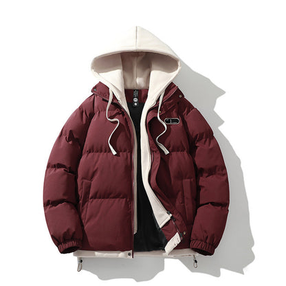 Herren Winterjacke Pufferjacke Abnehmbar Innenfutter Warm