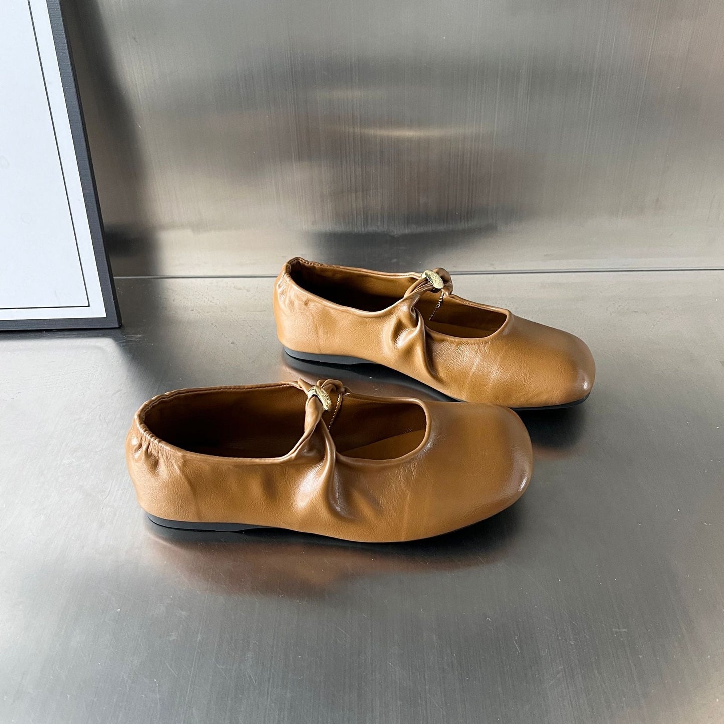 Damen Ballerinas Elegante Komfort Schuhe Mit Riemen