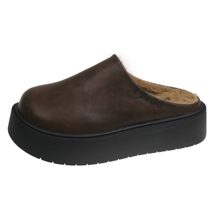Damen Fleece-Clogs Weich Rutschfest Warm
