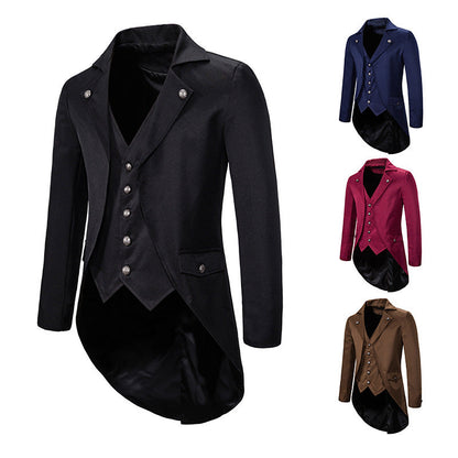 Herren Blazer Elegant Modern Asymmetrisch Floral