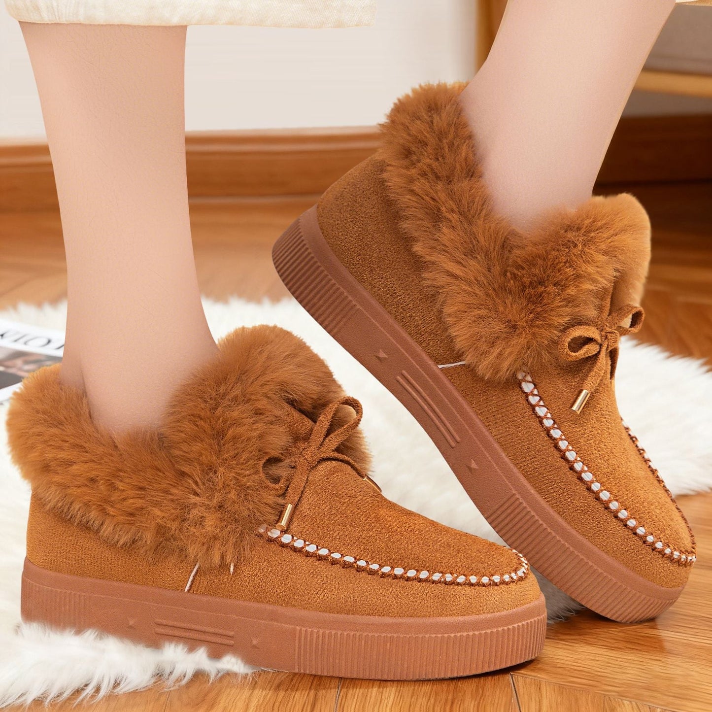 Damen Sneaker Bequem Kuschelig Elegant - BerlinGlamour