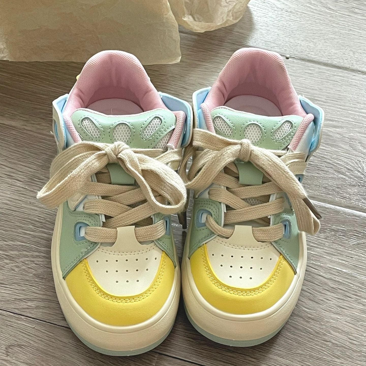 Damen Sport Schnürstiefel Sneaker atmungsaktiv Modern
