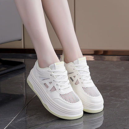 Damen Sneaker Hochsohle Modisch Chic