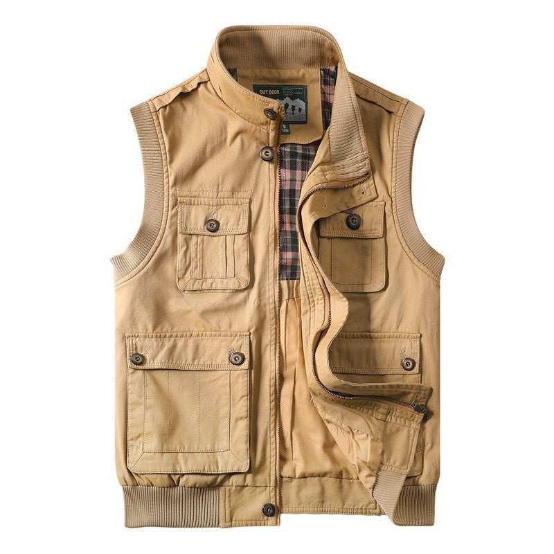 Herren Outdoor-Weste Vieltaschig Funktionell Wasserdicht - BerlinGlamour