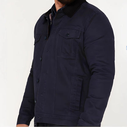 Herren Jacke Utility Stil mit vielen Taschen Modern