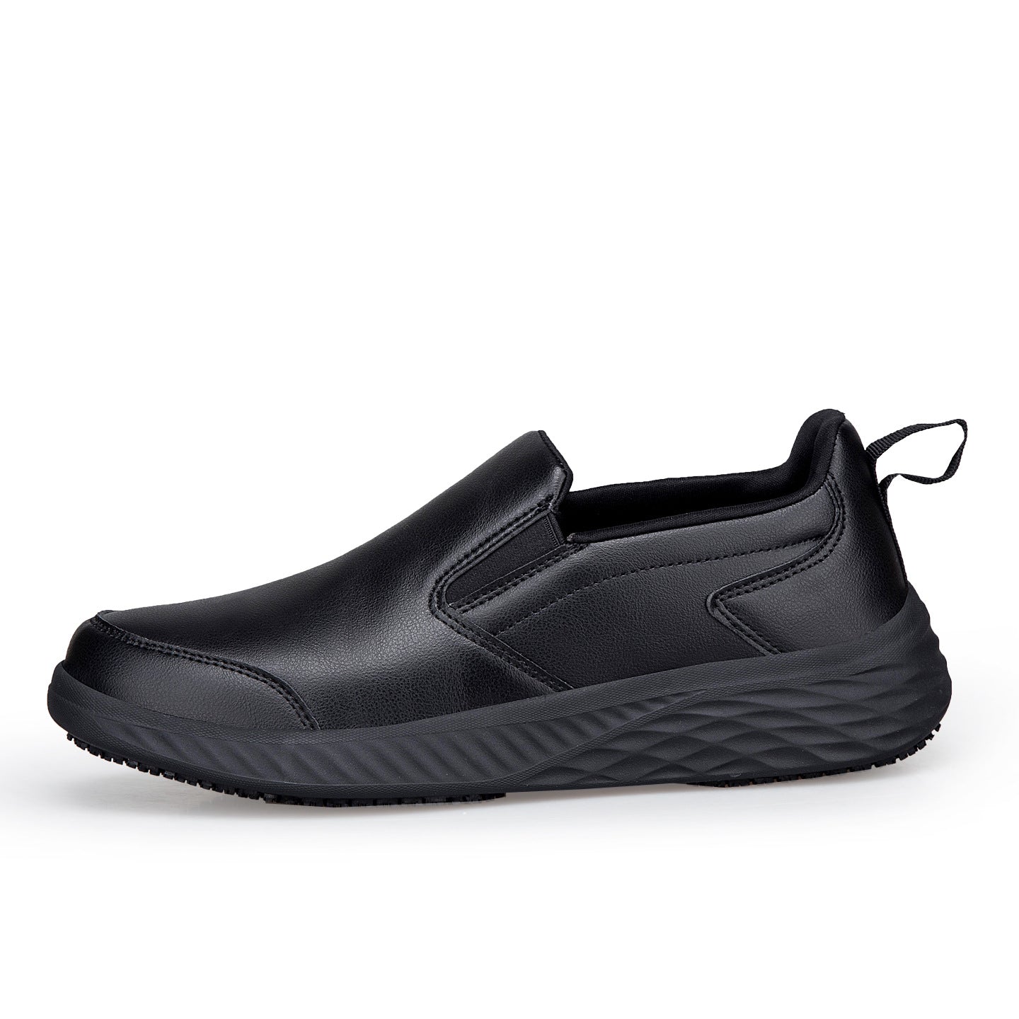 Damen Sneaker Bequem Slip-On Rutschfest Schwarze Schuhe - BerlinGlamour