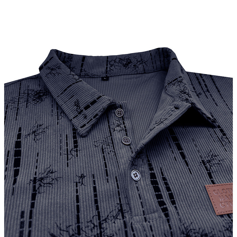 Herren Pullover Stehkragen Modern Muster