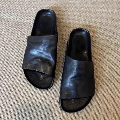 Damen Slipper Weich Leder Ergonomisch Komfort