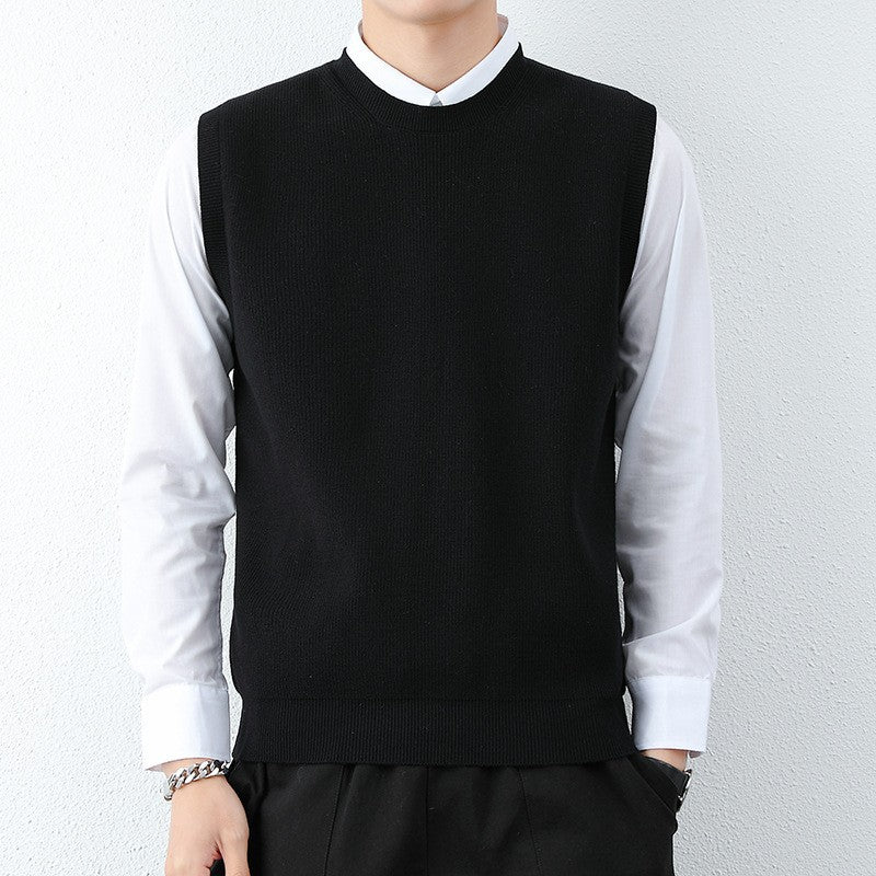 Herren Strickweste Modern Feinstrick Bequem