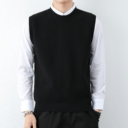 Herren Strickweste Modern Feinstrick Bequem