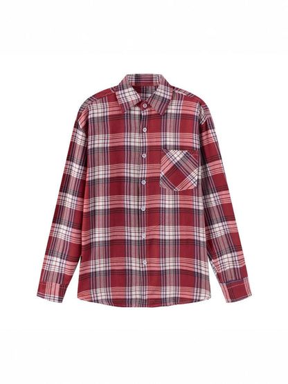 Herren Flanellhemd Karomuster Lässig Modern