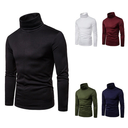 Herren Rollkragenpullover Weiches Strickmaterial Modern