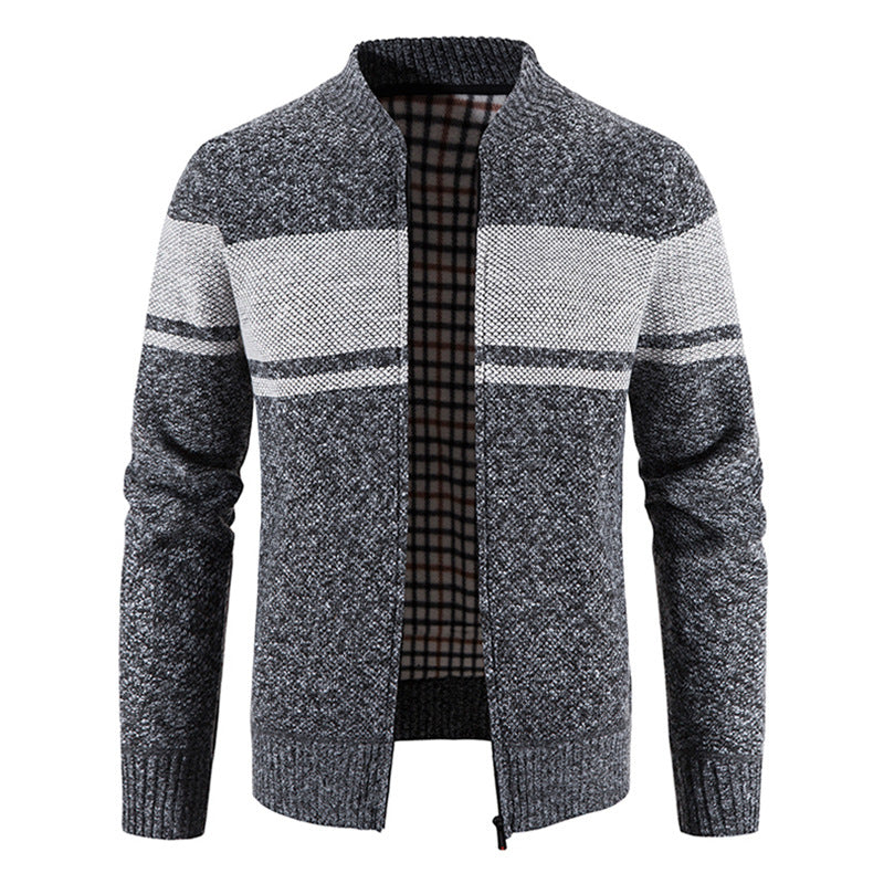 Herren Strickjacke Modern mit Struktur Optik - BerlinGlamour