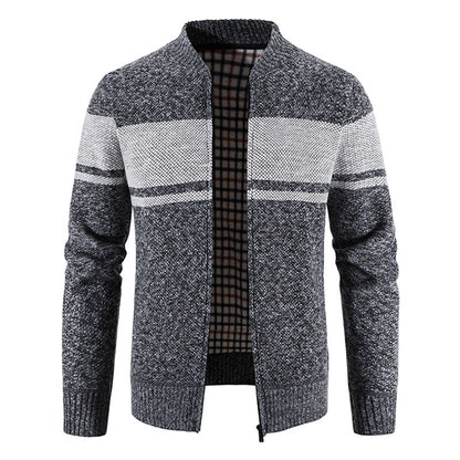 Herren Strickjacke Modern mit Struktur Optik - BerlinGlamour
