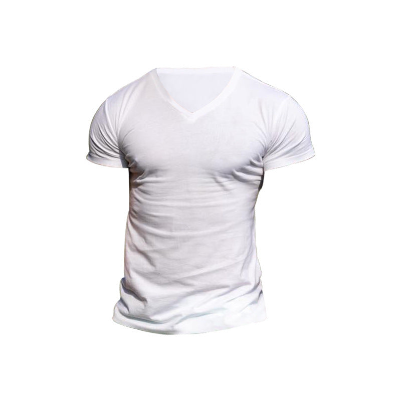 Herren T-Shirt V-Ausschnitt Weich Baumwolle Berlin Style