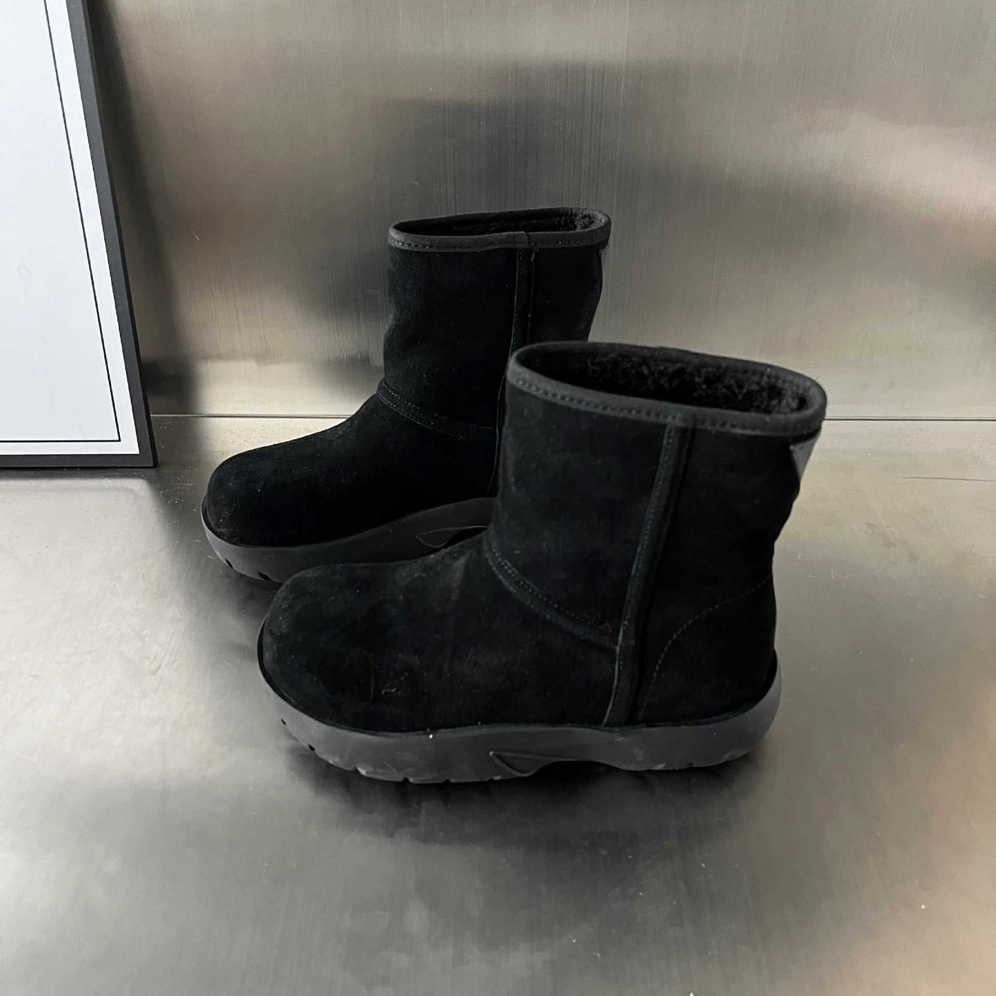 Fellgefütterte Winterstiefel Damen Warm Robust