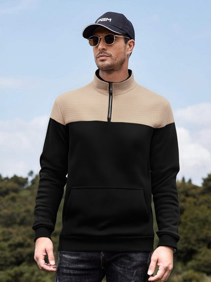 Herren Sweatjacke Funktionell Mit Kängurutasche