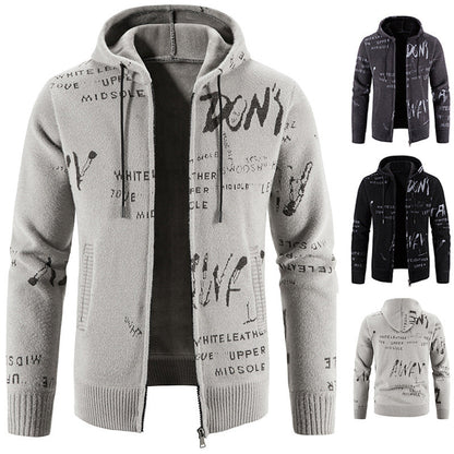 Herren Kapuzenjacke Modern mit coolen Prints - BerlinGlamour