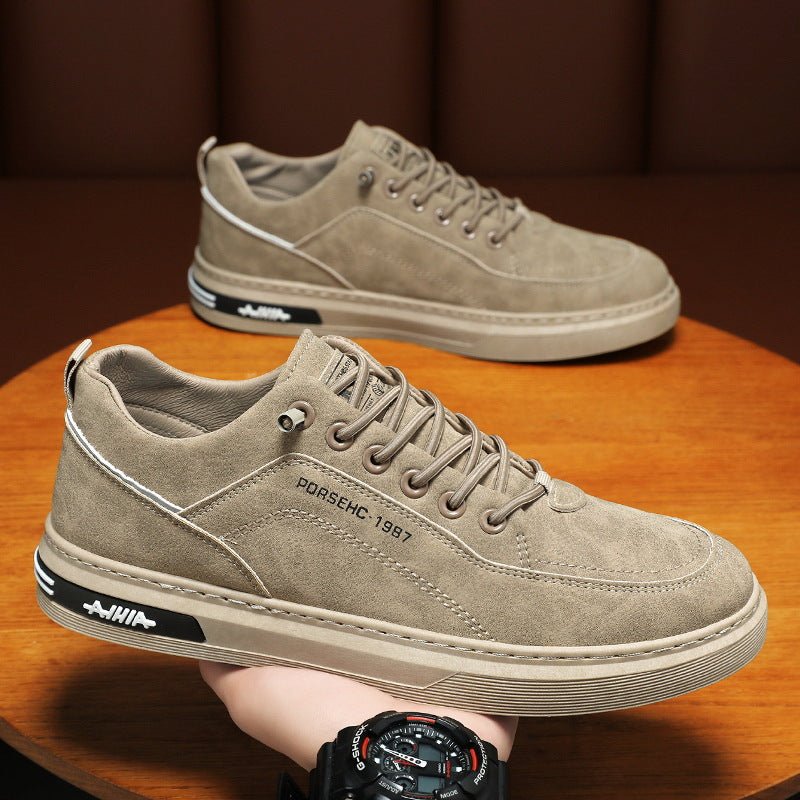 Damen Sneaker Sportlich Weiches Wildleder Komfortabel