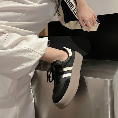 Damen Plateausneaker Sportlich Modisch Mit Gepolsterter Sohle