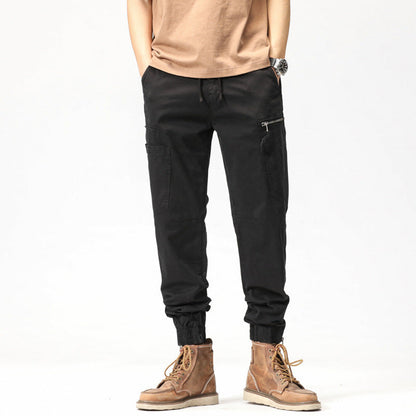 Herren Cargo-Hose Elastisch Vieltaschen Bequem