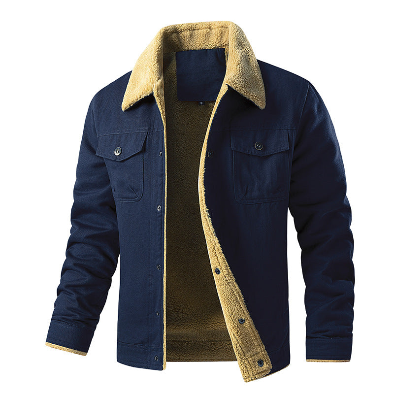 Herren Winterjacke Teddyfutter gefüttert Warm