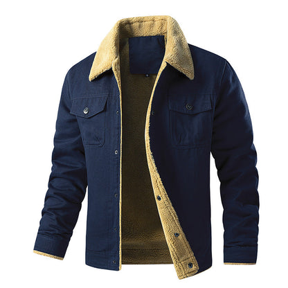 Herren Winterjacke Teddyfutter gefüttert Warm