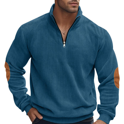 Herren Sweatjacke Reißverschluss Kapuze Sportlich