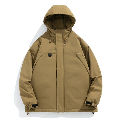 Herren Winterjacke Isolierend Warm mit Fleece-Innenfutter