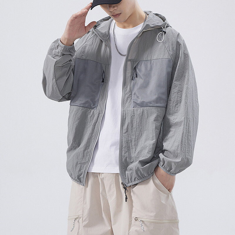 Herren Outdoor-Jacke atmungsaktiv mit Netzdetails Funktionell - BerlinGlamour