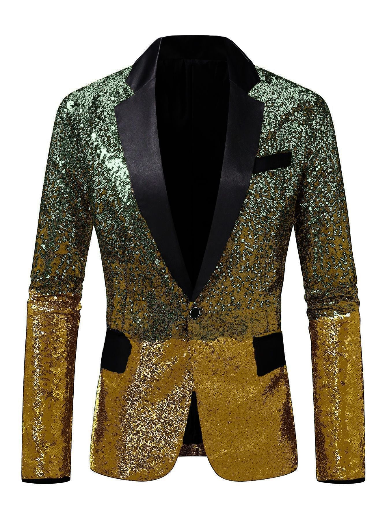 Herren Anzugblazer Elegant Pailletten Luxus Blazer Modern