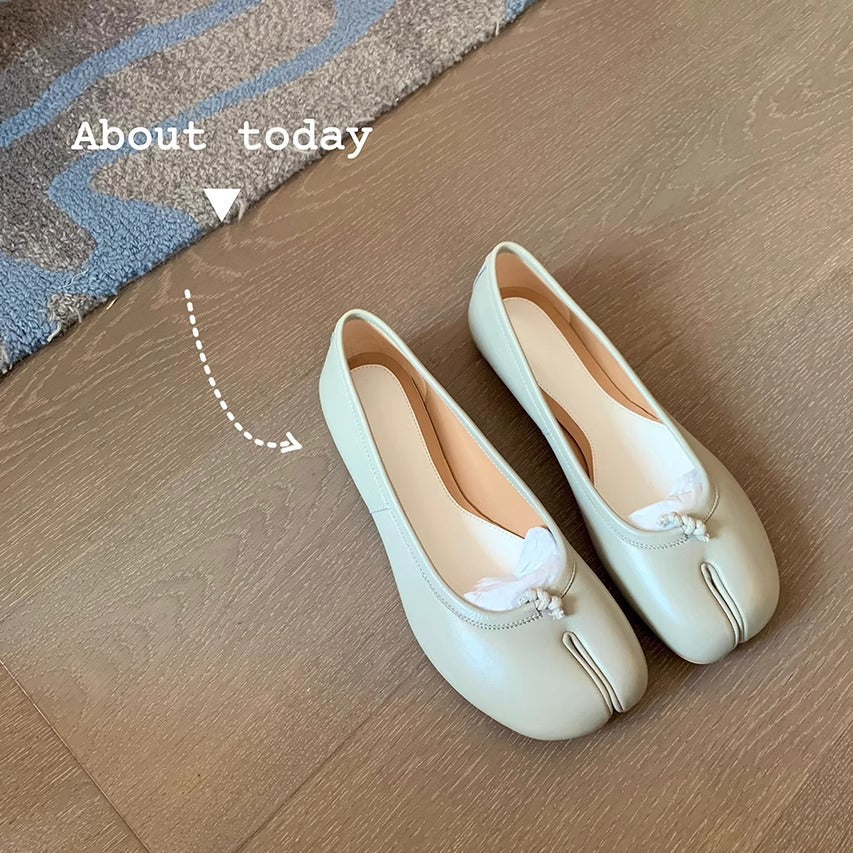 Damen Ballerinas Glänzend Schleife Damen Schuhe Modern - BerlinGlamour