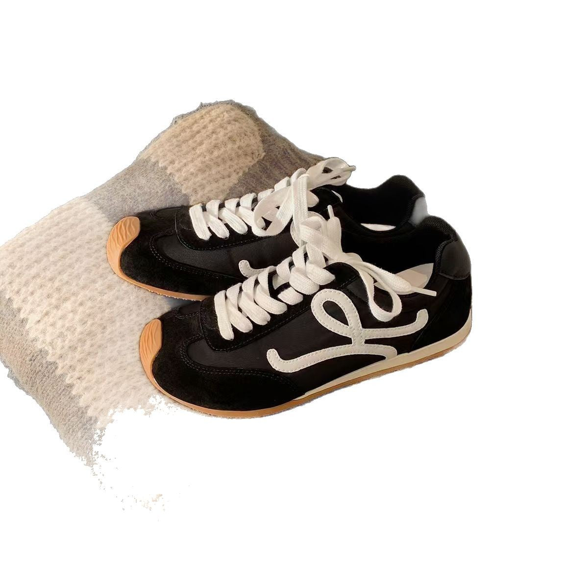 Damen Sneaker Luxus Wildleder Atmungsaktiv