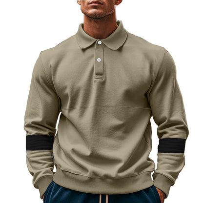 Herren Pullover Modern mit Kontraststreifen Trendy